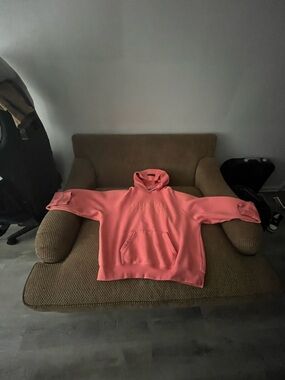 Essentials Coral Pink Hoodie